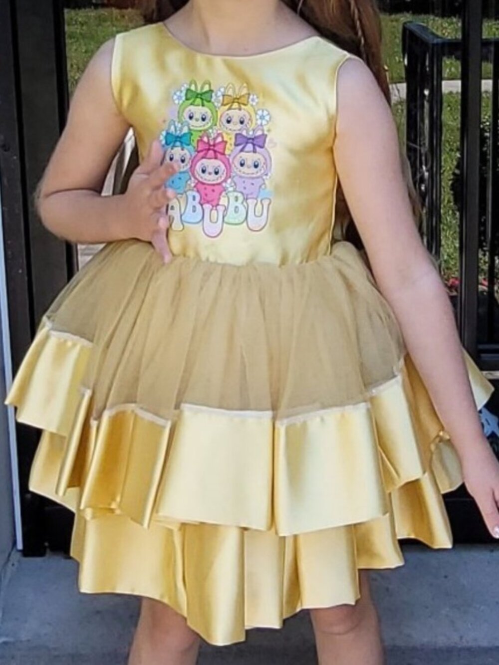 Girls Labubu tutu custom dress 4t, 5/5t, 6